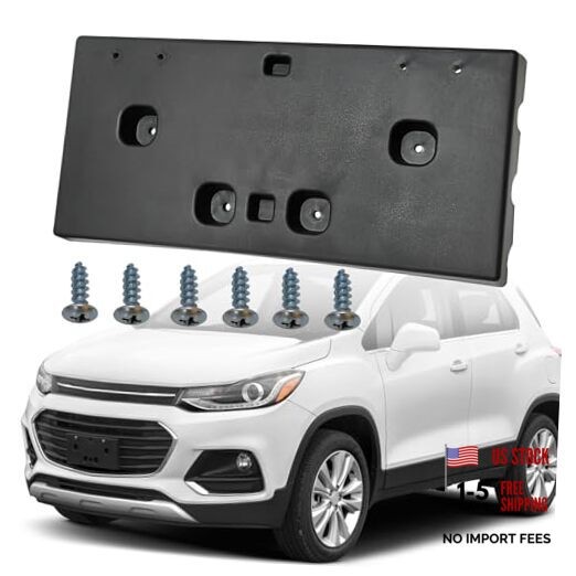 Front Bumper License Plate Frame Bracket Holder Fits for Chevy Trax 2017 2018