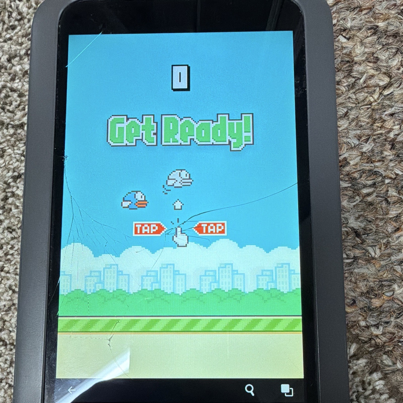 USED NOOK WITH FB 7in Tablet 8GB Gray CRACKED SCREEN FULLY FUNTIONAL