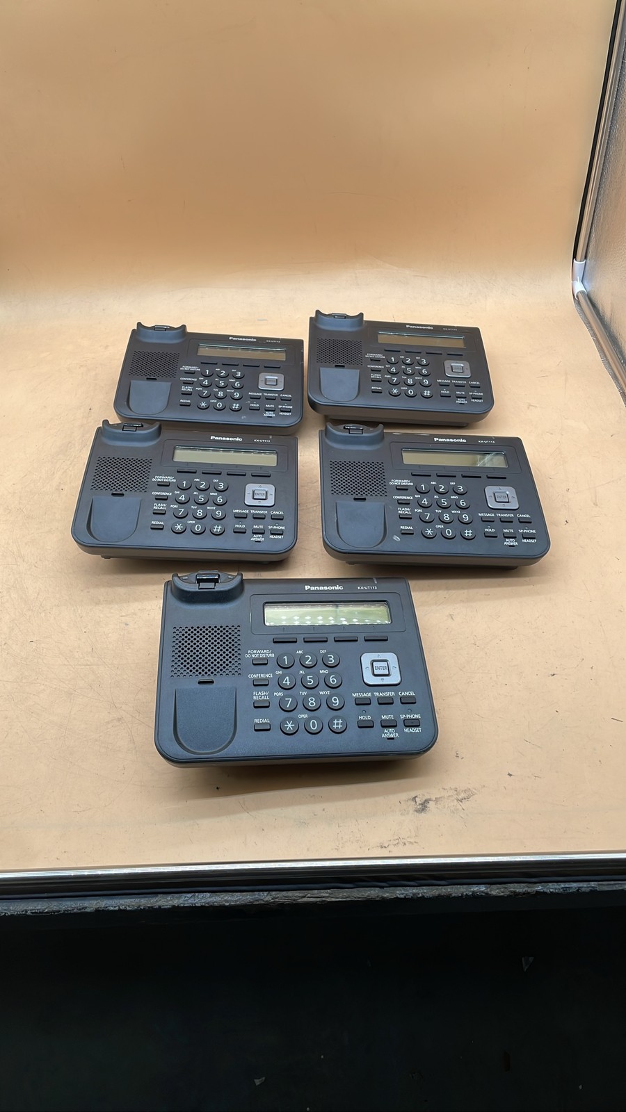 Panasonic KX-UT113-B Base Unit Only SIP Business Office IP Phone Lot of 5