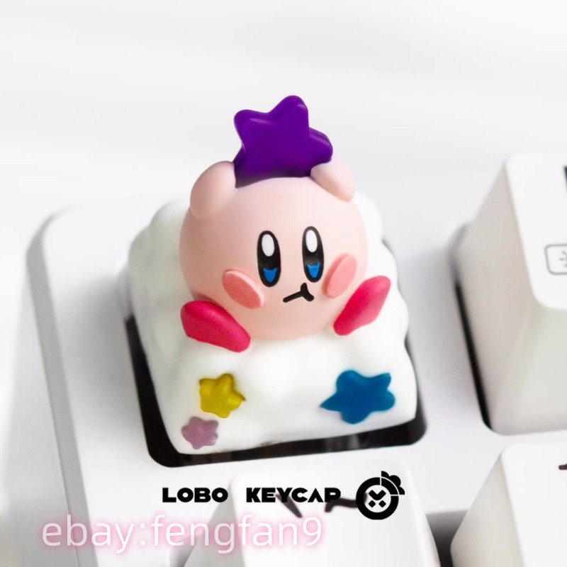 Handmade Kawaii Kirby DIY Resin Keycap for Mechanical Keyboard Keycaps New