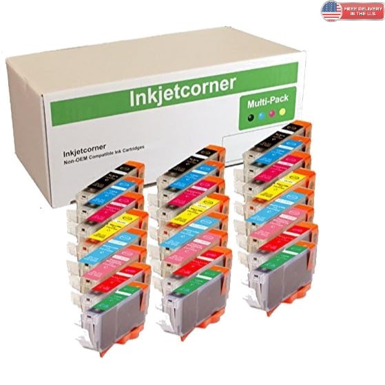 24 Count Compatible Ink Cartridges - Multiple Colors High Quality Print Ink