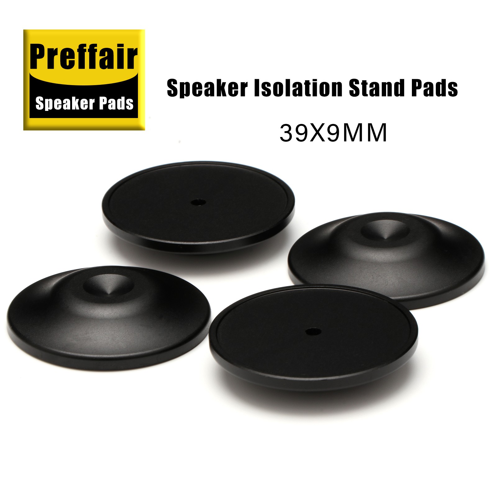 Speaker Box Isolation Floor Stand Speaker Black Base Pads Feet Cone Base Pad