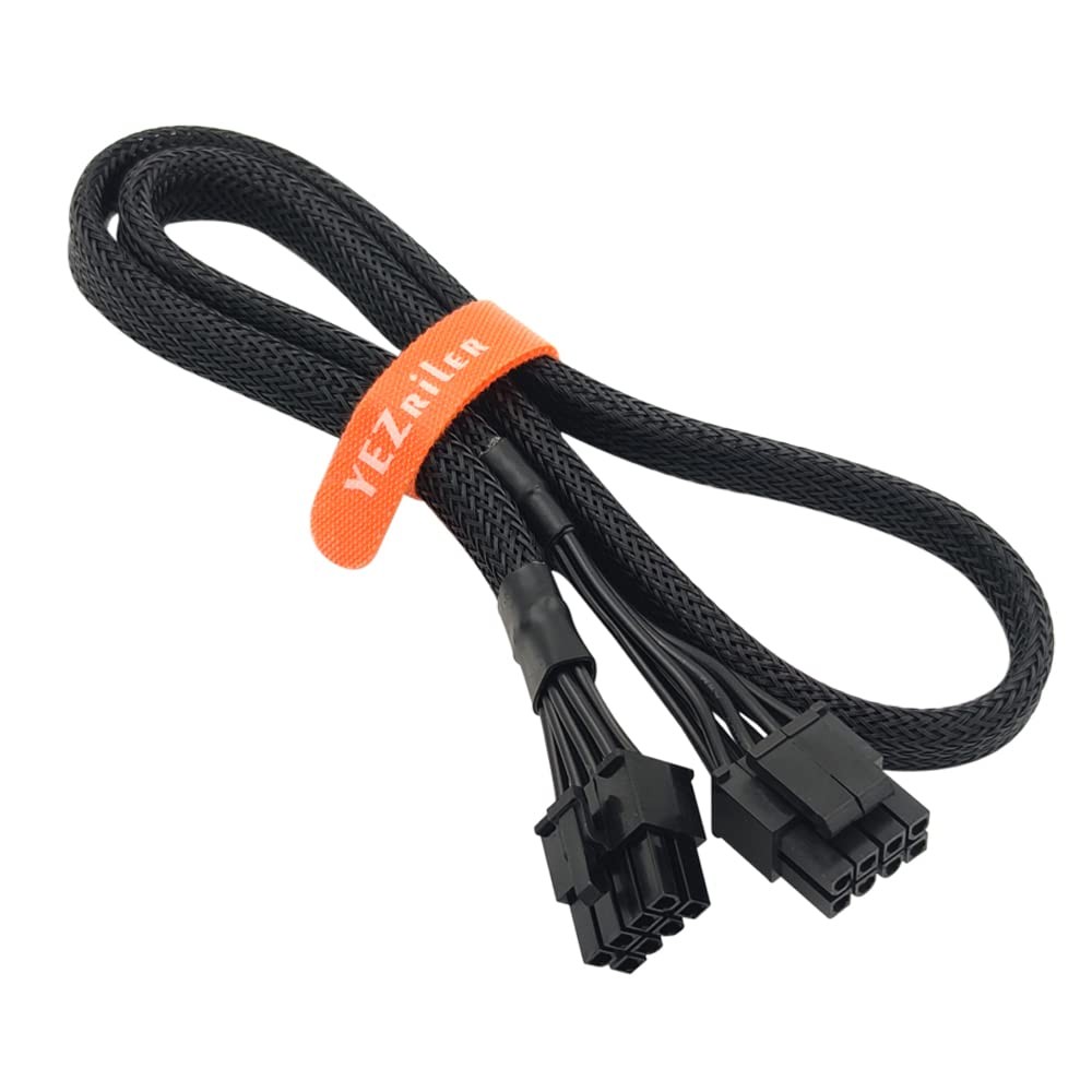 CPU Cable for EVGA PSUs, 8 Pin to 8 Pin (4+4 Detachable) Male EPS-12V Motherb...