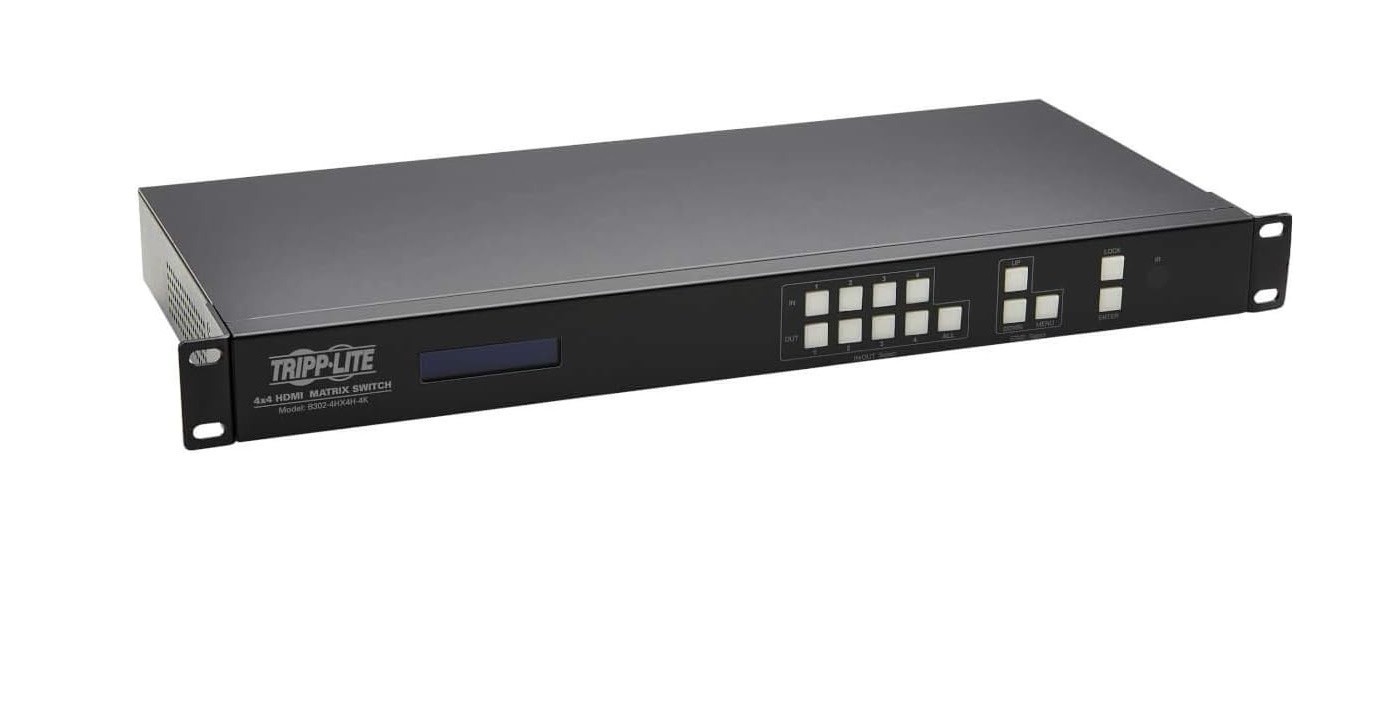 Open Box Tripp Lite 4x4 HDMI Matrix Switch B302-4HX4H-4K