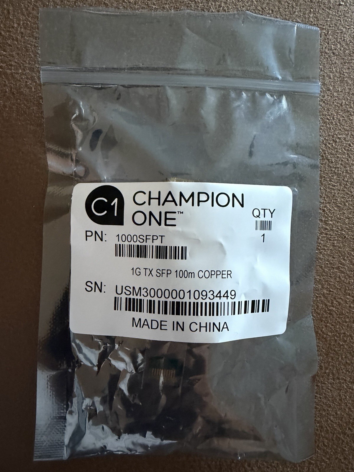 Champion One Class 1 Laser 1000SFP055 Transceivers