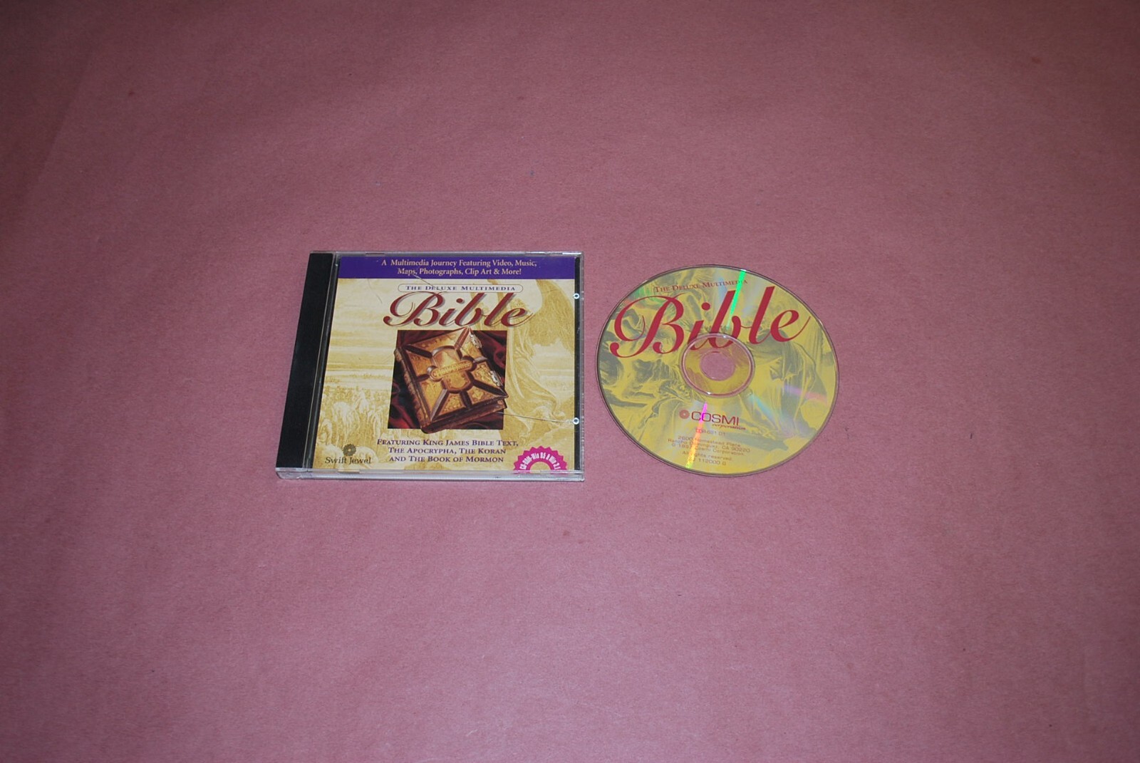 The Deluxe Multimedia Bible - (1997 Cosmi Corporation/Swift Jewel) - Used CD-ROM