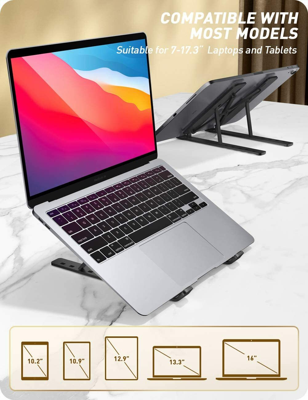 Laptop Tablet Stand Adjustable Angle i-BLASON COSMO Portable Holder Air Flow