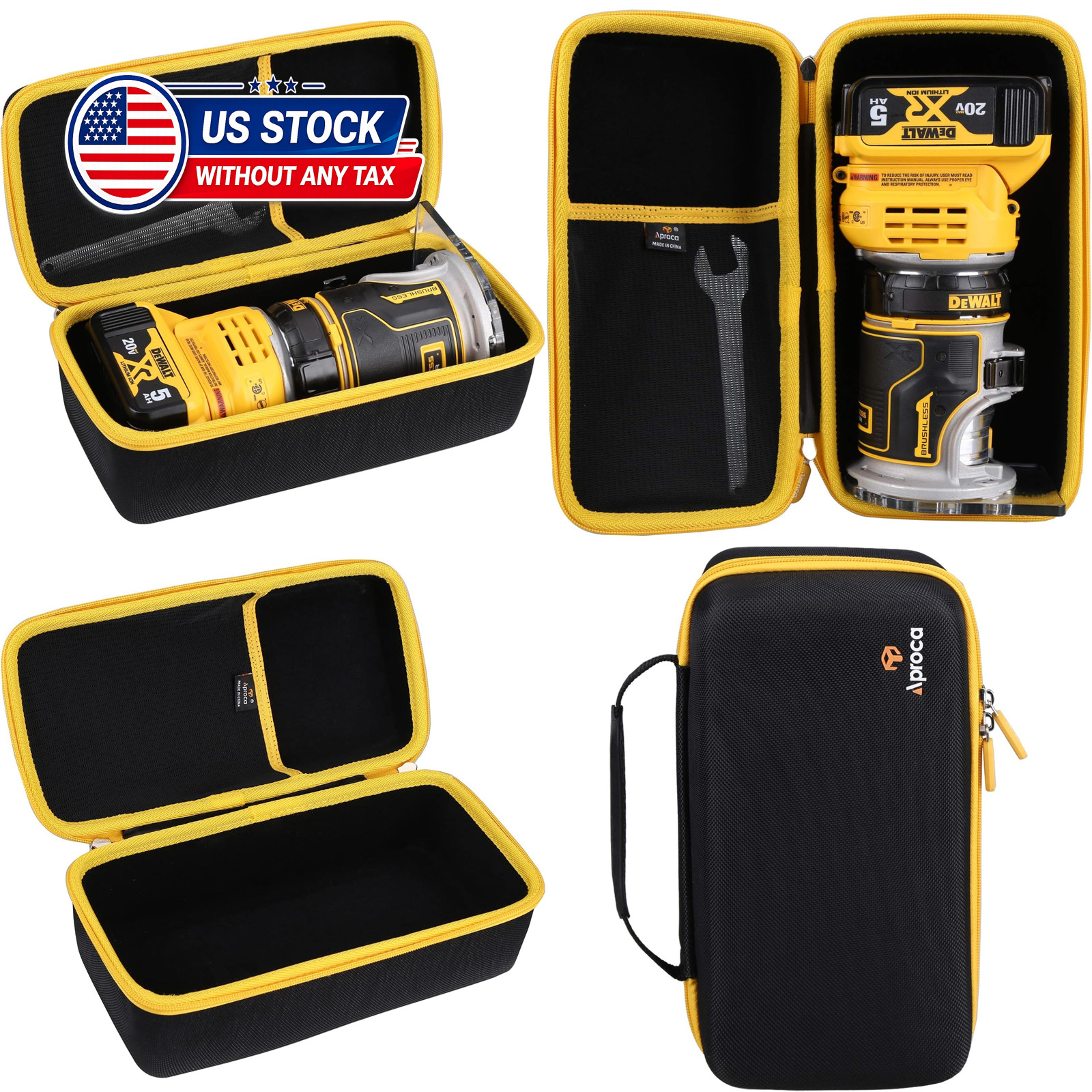 Case Compatible with DEWALT DCW600B 20V MAX XR CMPCT Metal Fixed Base Router