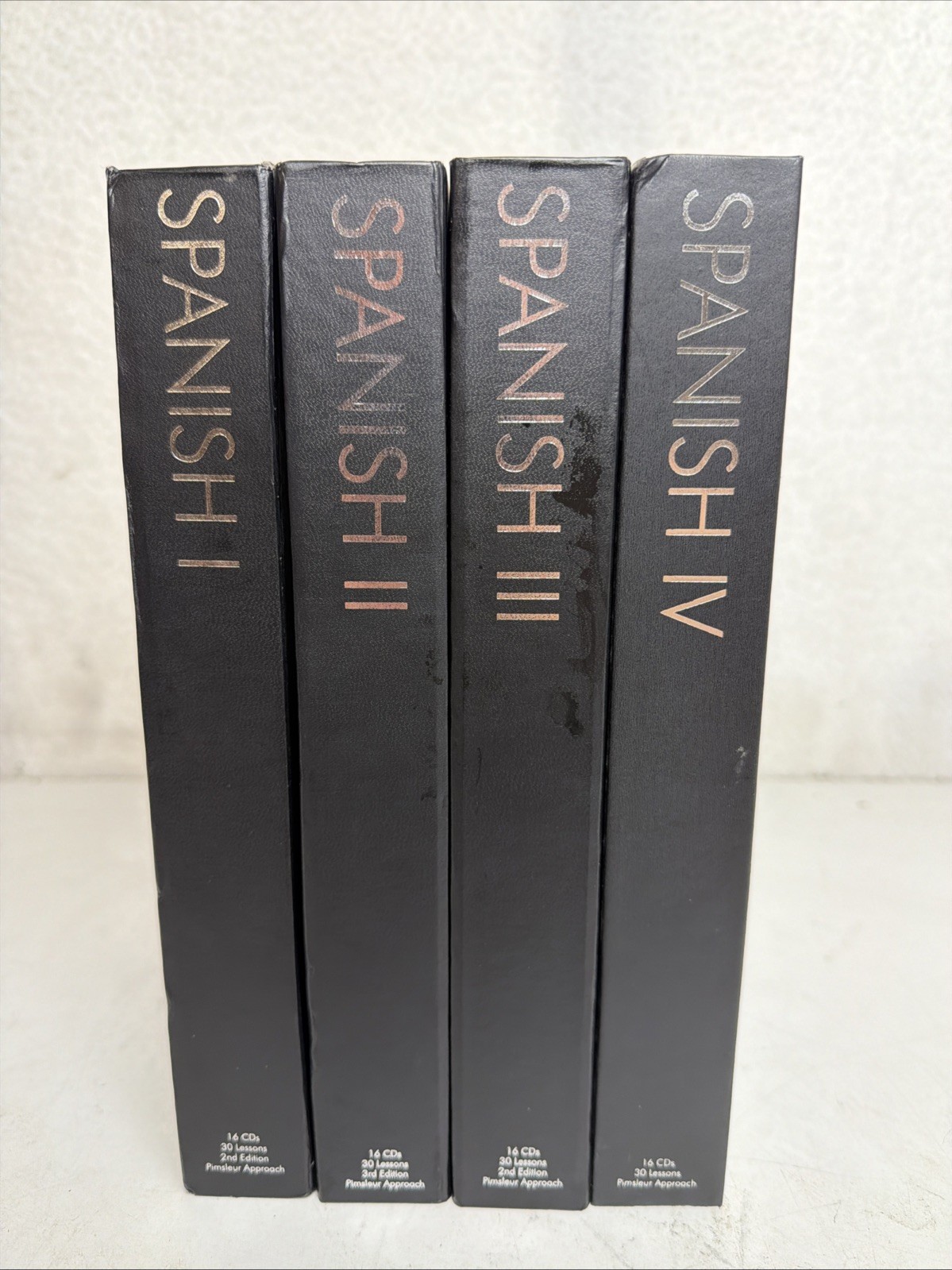 Pimsleur Approach Gold Edition Spanish Levels 1-4 I, II, III, IV (64 audio CDs)