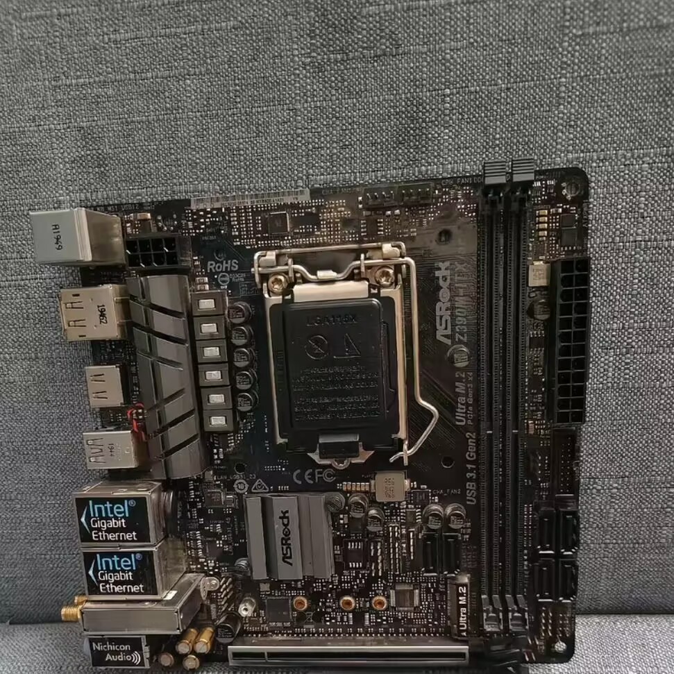 FOR ASROCK Z390M-ITX/ac LGA 1151 DDR4*2 64GB HDMI DisplayPort Motherboard Test