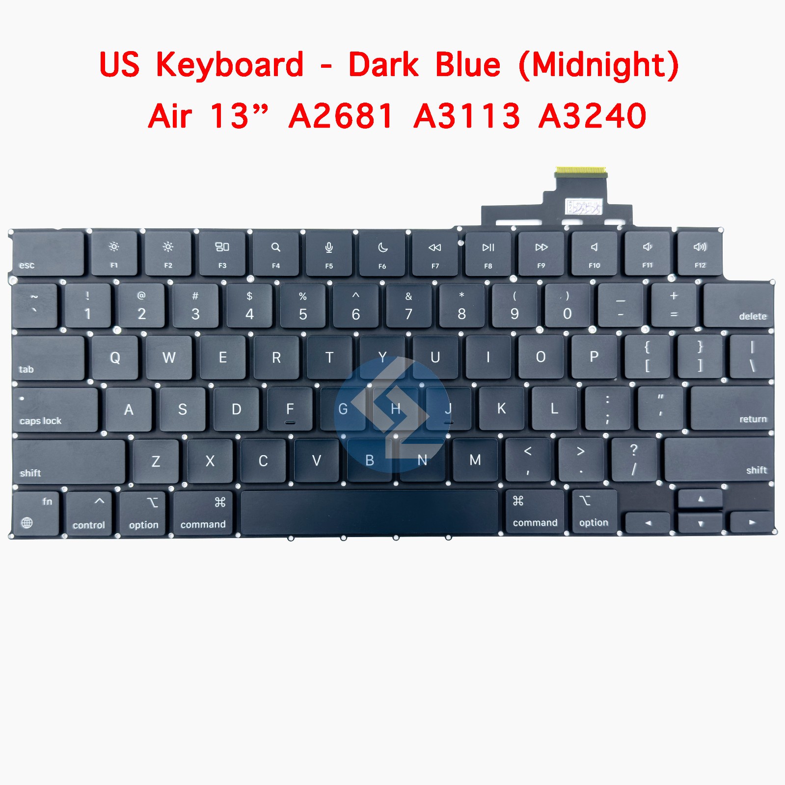 NEW US Dark Blue (Midnight) Keyboard MacBook Air 13" A2681 M2 A3113 M3 A3240 M4