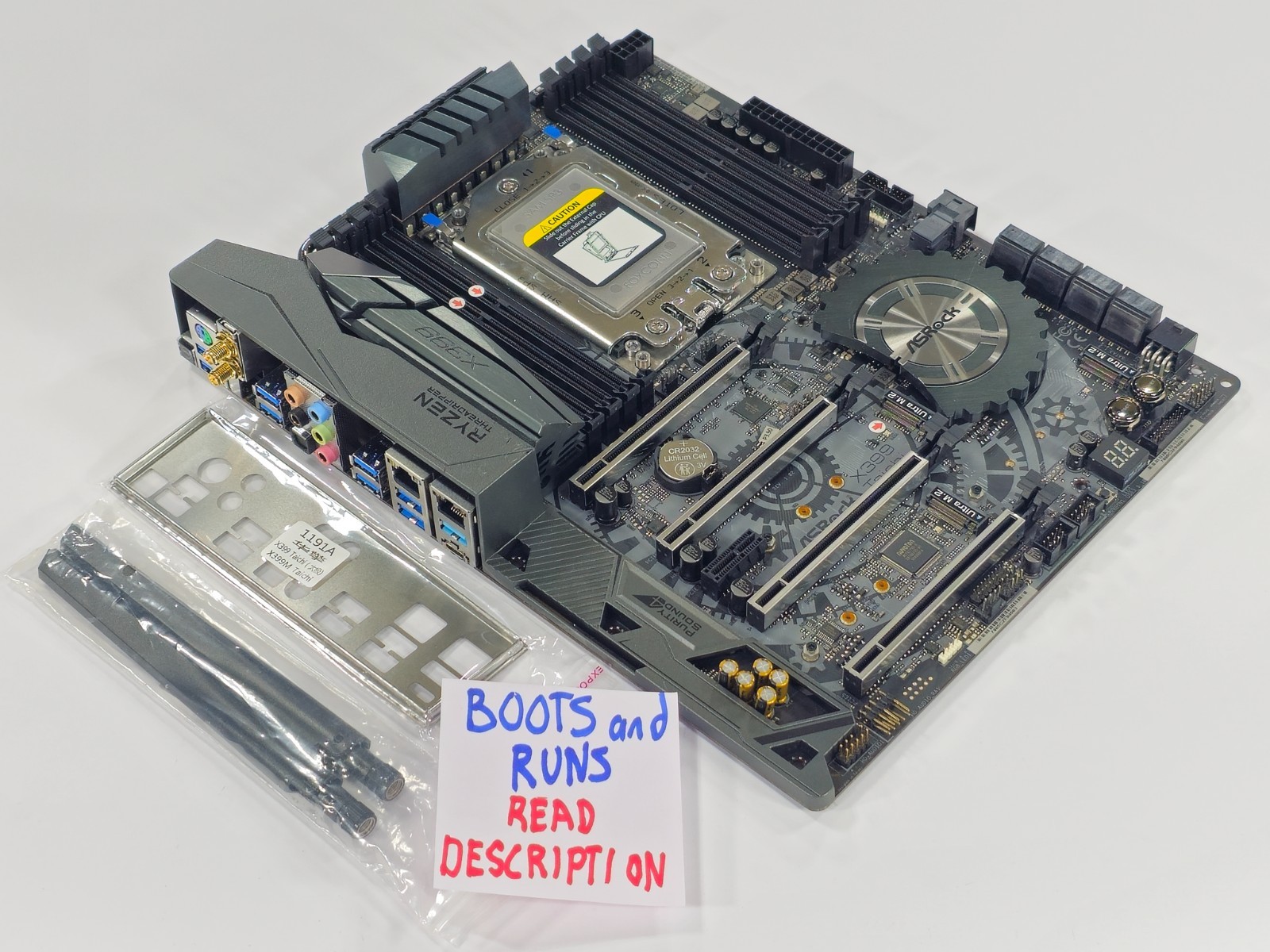 READ DESCRIPTION ASRock X399 Taichi AMD X399 ATX Motherboard SP3r2 Threadripper