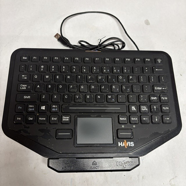 HAVIS KB-106 RED Backlight Keyboard SN.......128, Plus Havis QR Base C-KBM-201