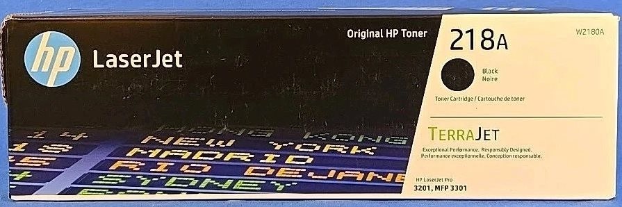 NEW Genuine Original HP 218A Black Toner Cartridge NO BOX OPEN TUB