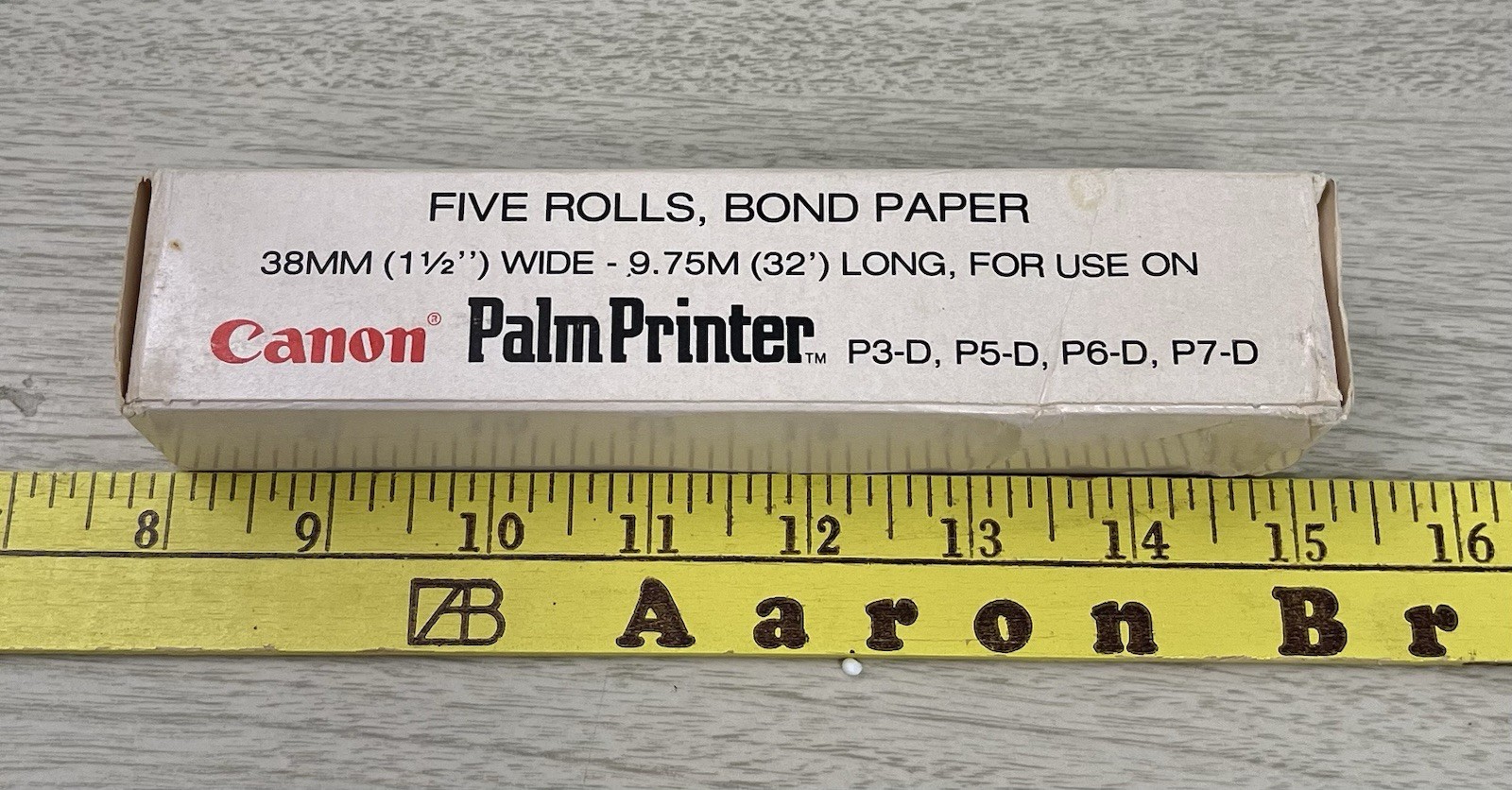 VTG Canon Palm Printer Paper Rolls 3 Full Rolls P3-D P5-D P6-D P7-D X5246C