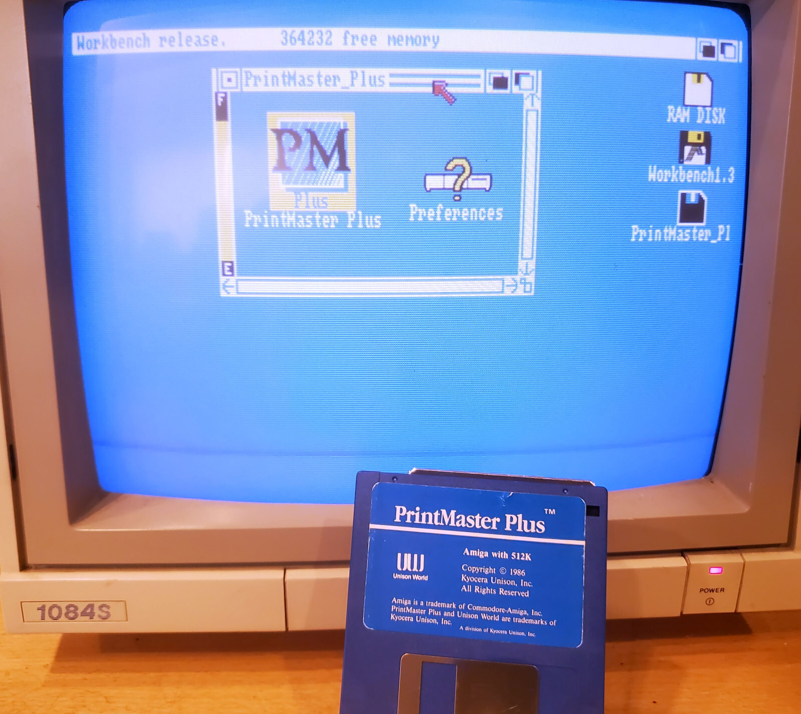 AMIGA PrintMaster Plus Systems Software Disk 1000/3000/4000/1200/500/600