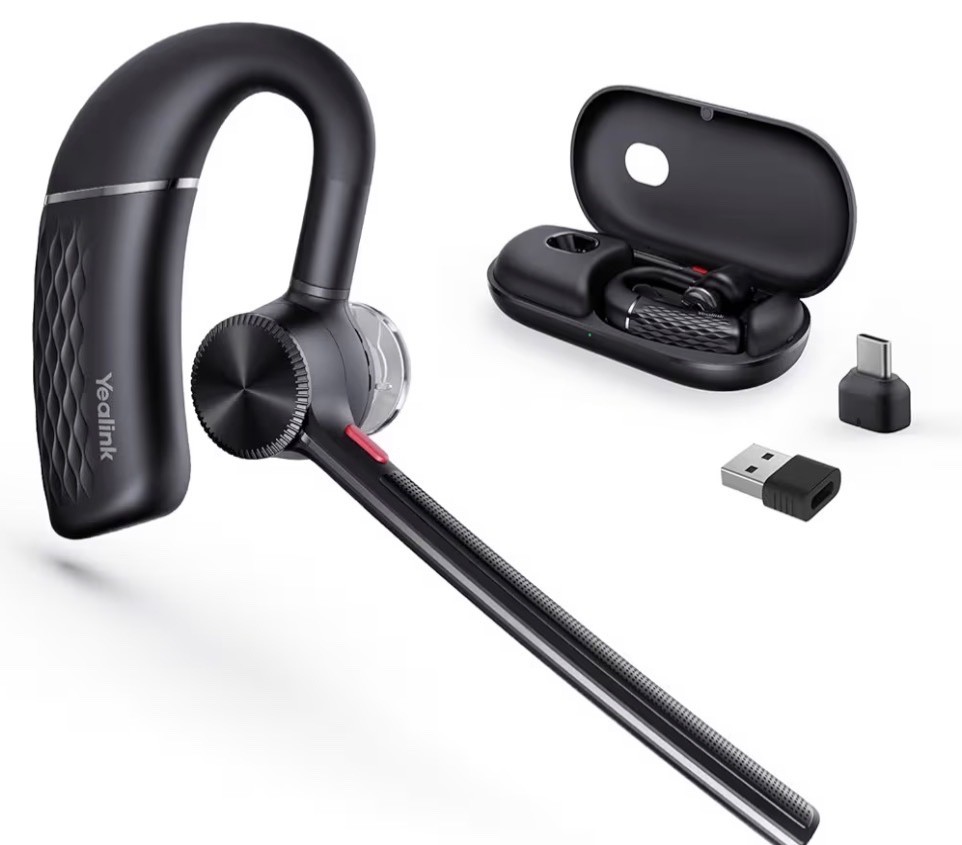 BH71 Pro Bluetooth Headset with USB-C/A Dongle, Teams Certified, Wireless Earpie