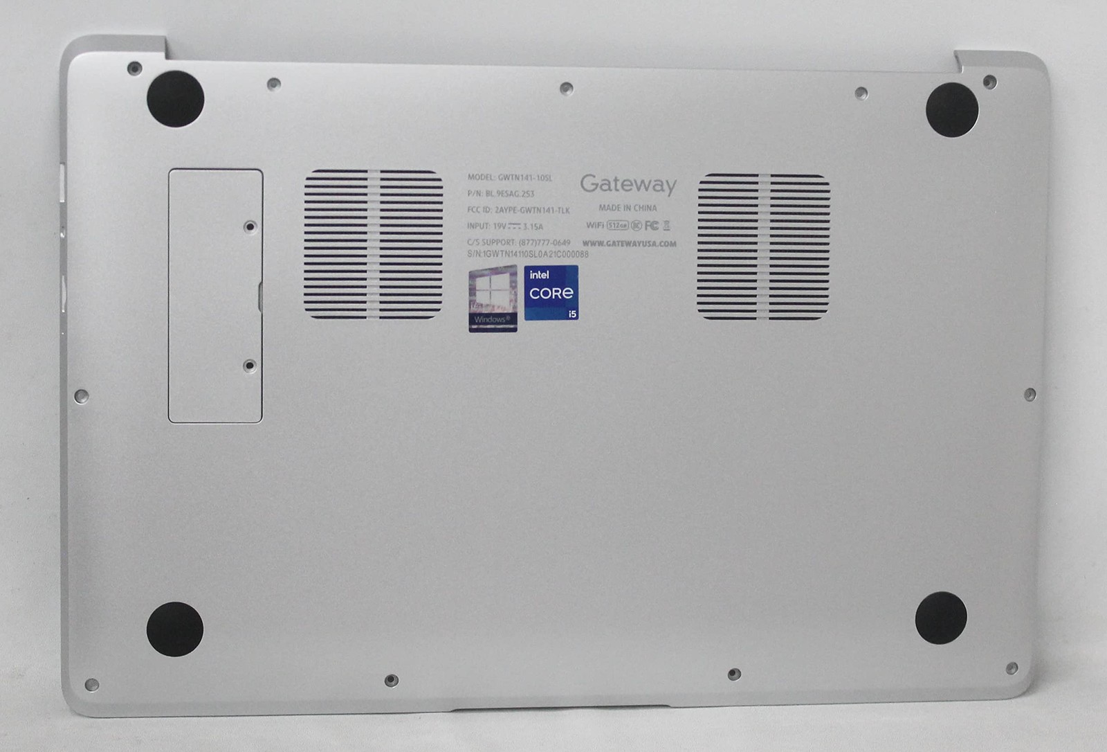 BASE-GWTN141-10SL Gateway Bottom Base Cover Silver Gwtn141-10Sl "GRADE A"