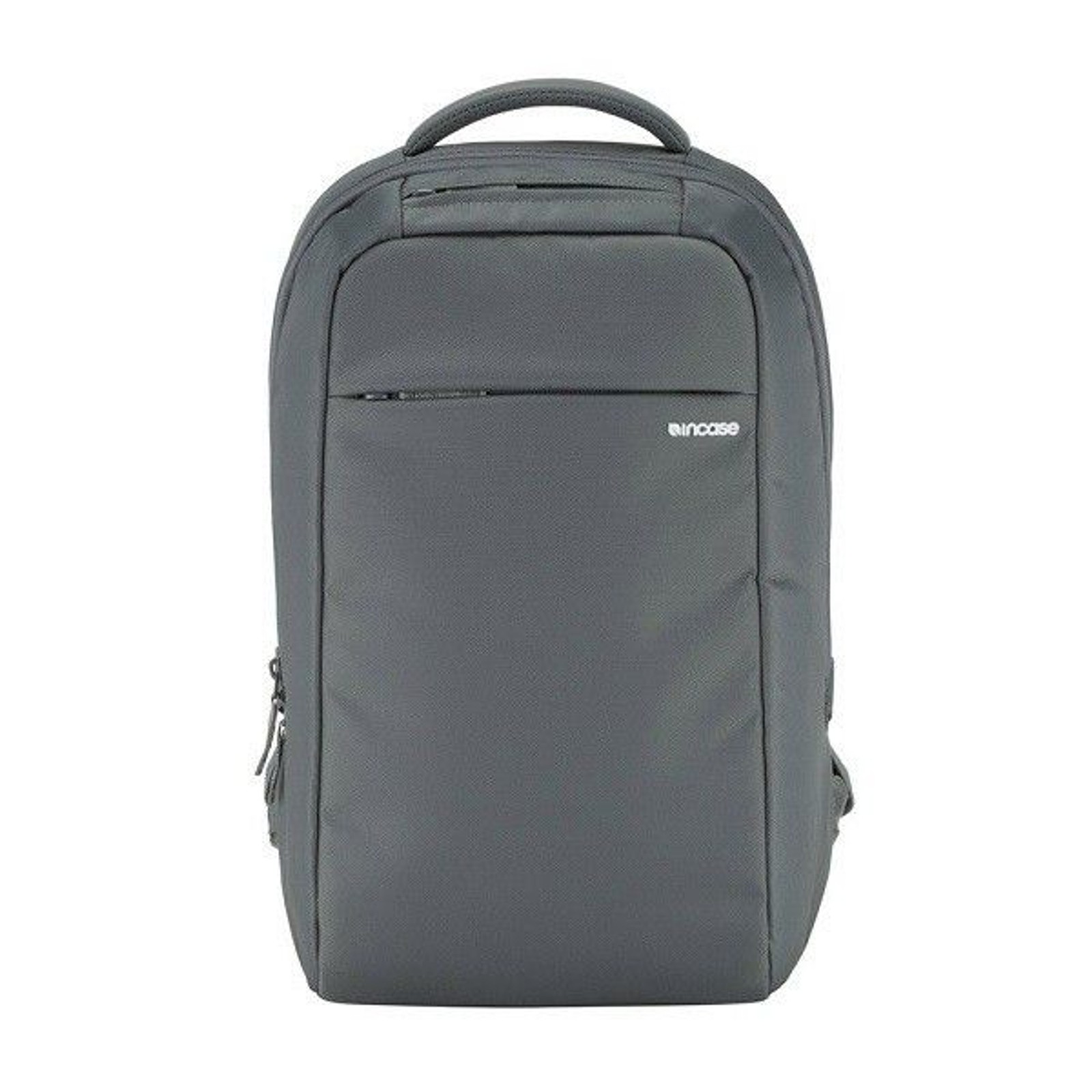 Incase Gray Polyester Padded Backpack for Laptop Solid Pattern Tech Gear EUC