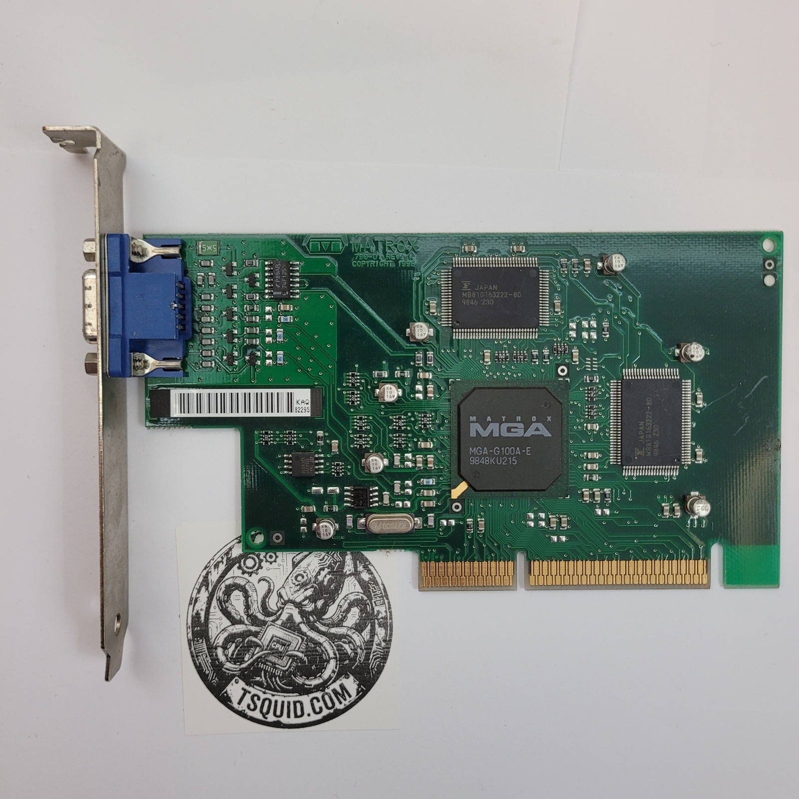 Matrox G100A/4/CPQ Graphics Card AGP 4MB SGRAM VGA Compaq 328011-001 Vintage