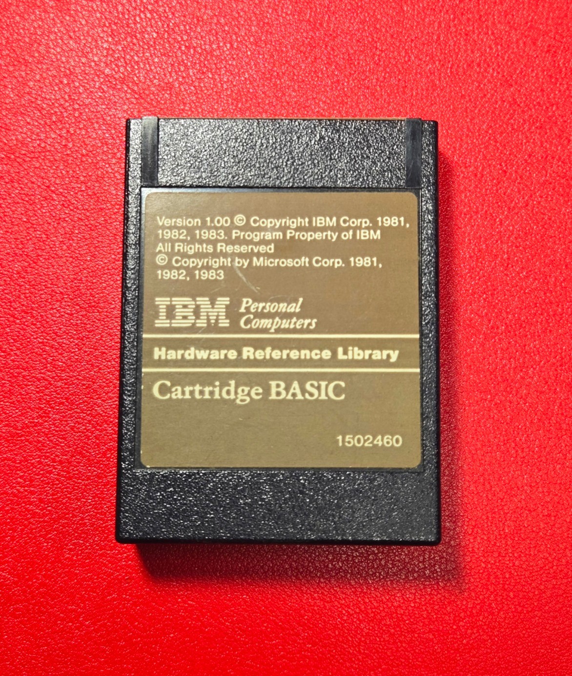 Vintage IBM PCjr Cartridge BASIC Version 1.00 1502460 Microsoft 1983