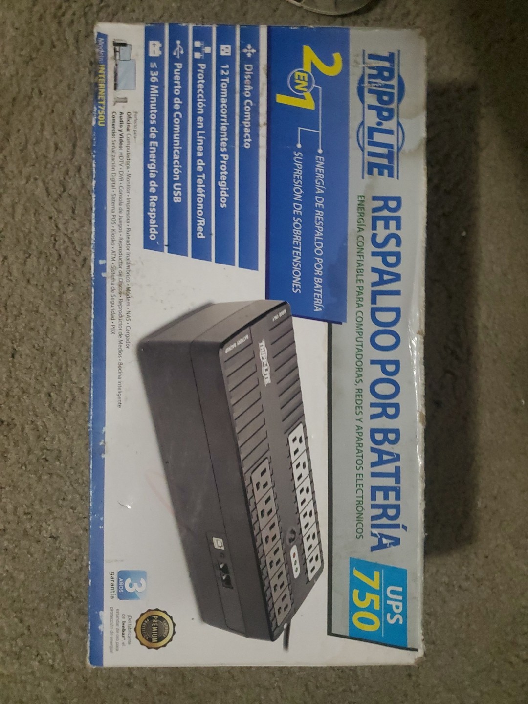 The Tripp Lite INTERNET750U UP