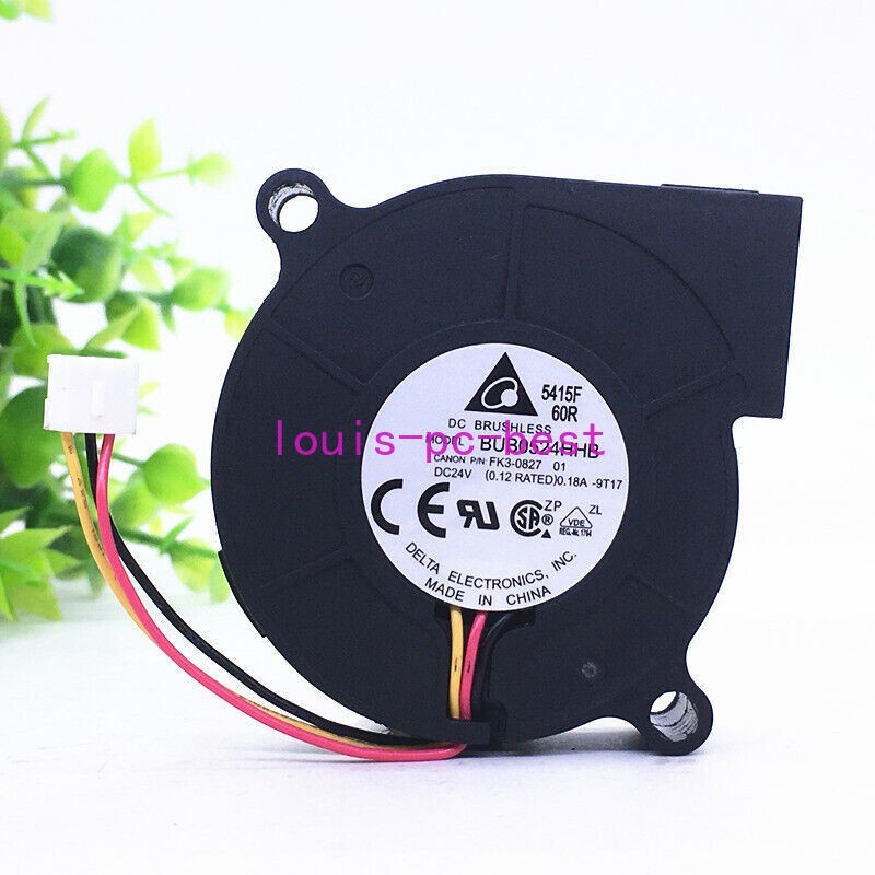 For Delta 5015 BUB0524HHB DC24V 0.18A 3-wire blower turbo cooling fan