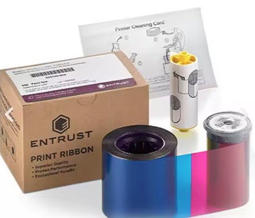 Entrust 535700-004-R088 YMCKT Color Ribbon Datacard CD880 CD180 500 Prints