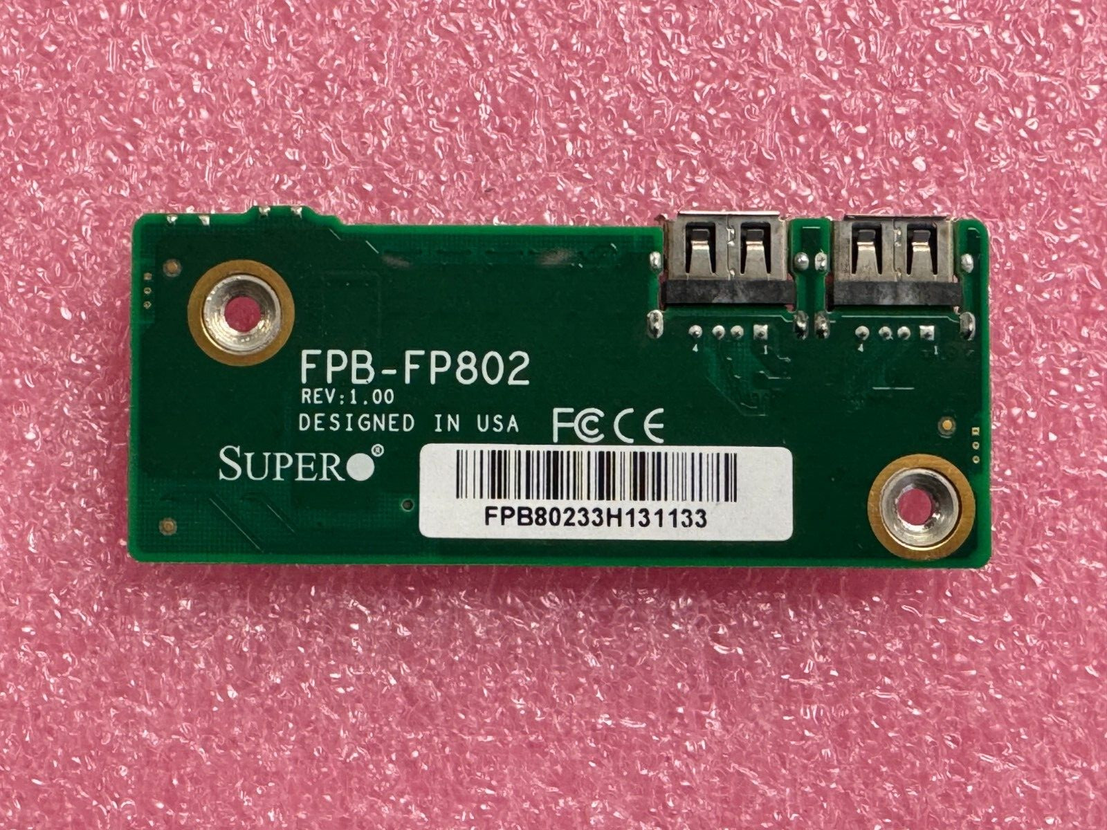 SuperMicro Server Front Panel Control Board P/N: FPB-FP802 Tested