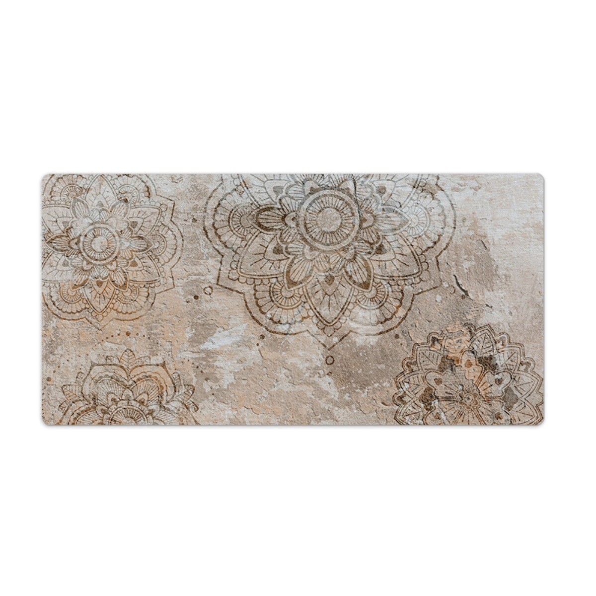 Decorative Desk Mouse Pad Mat PC Laptop Office Mandala on stone 100x50