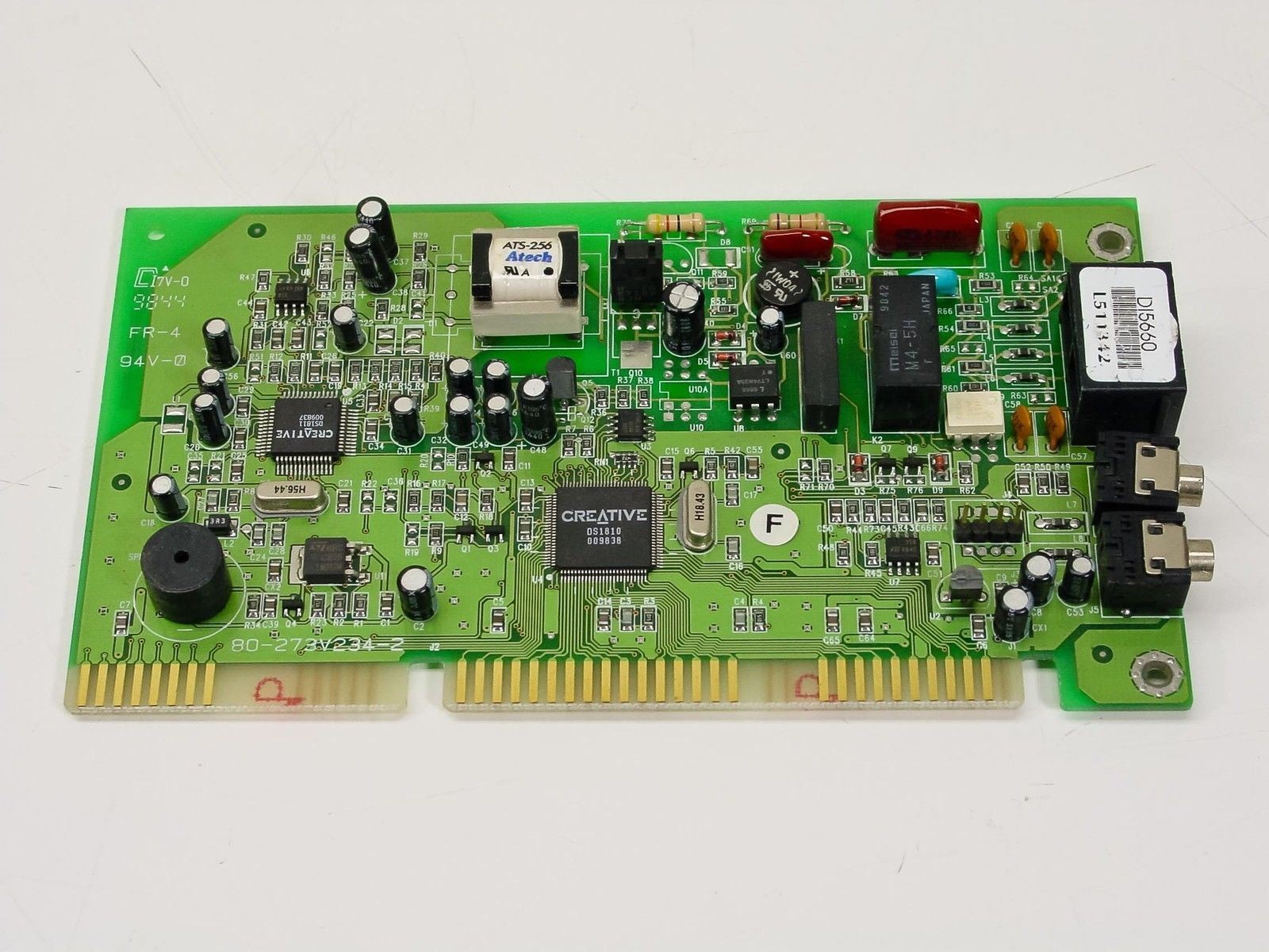 Creative Labs Modem Blaster DI5660/3660 ISA Fax Modem Card 56K V.90 No Faceplate