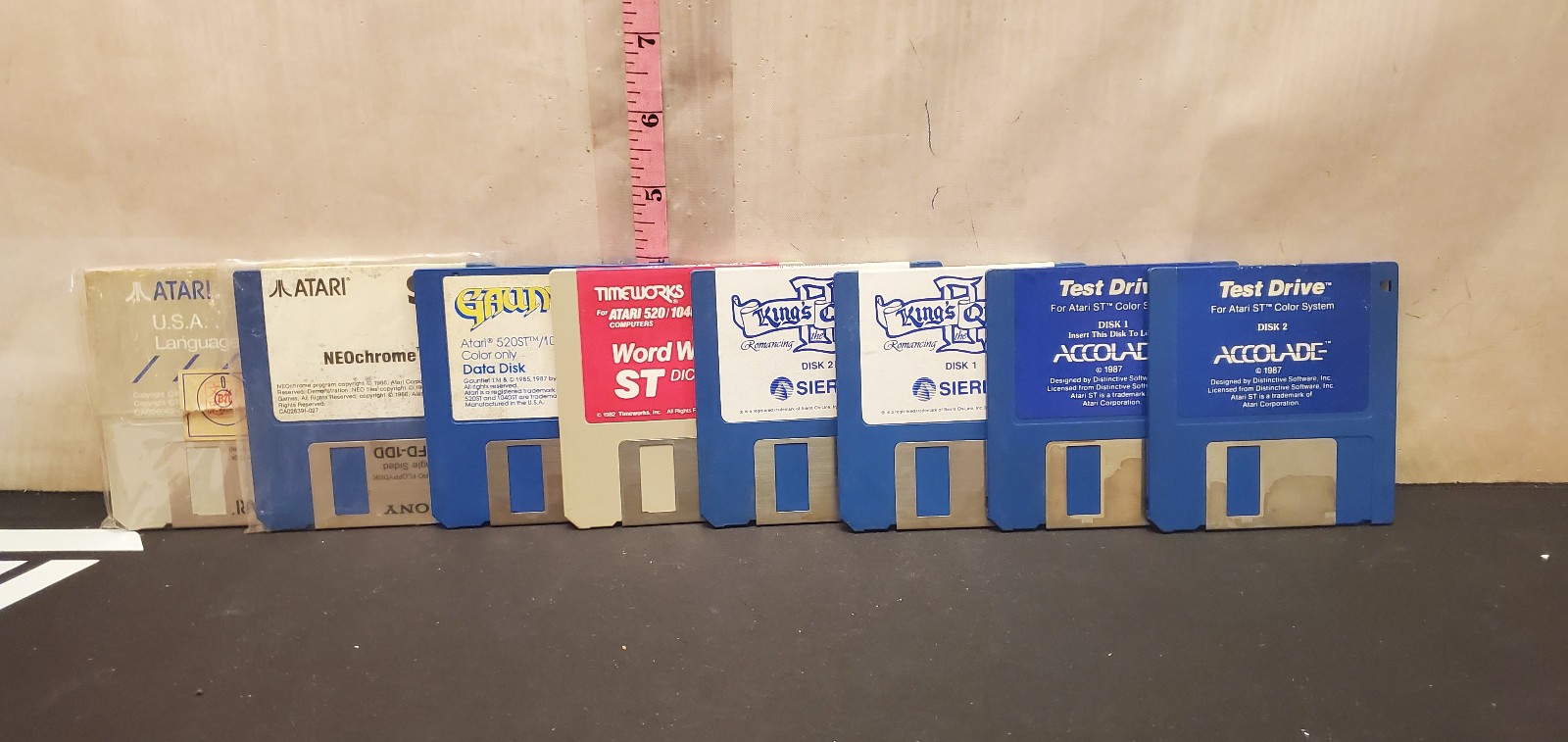 8 Atari 520 st computer Color Diskettes