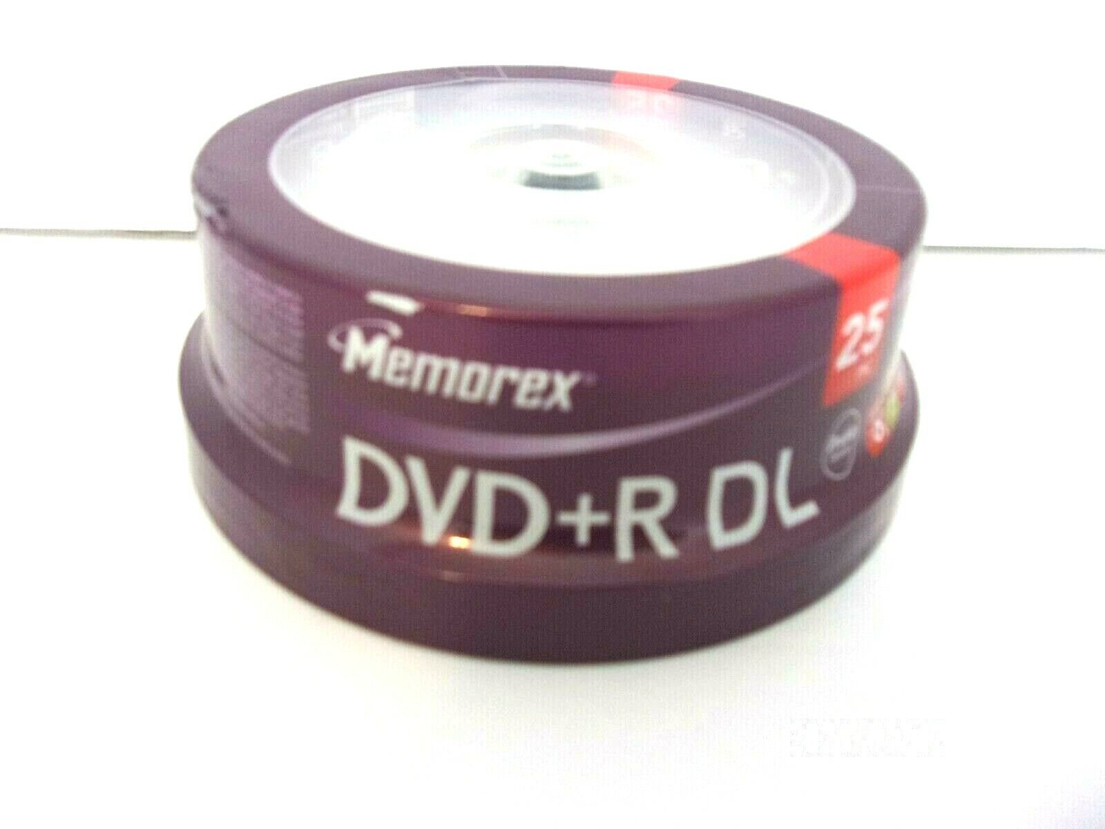 Memorex  CD Disc Blank DVD+R DL 8.5 GB Double Capacity 1 Pack 25 Count NEW
