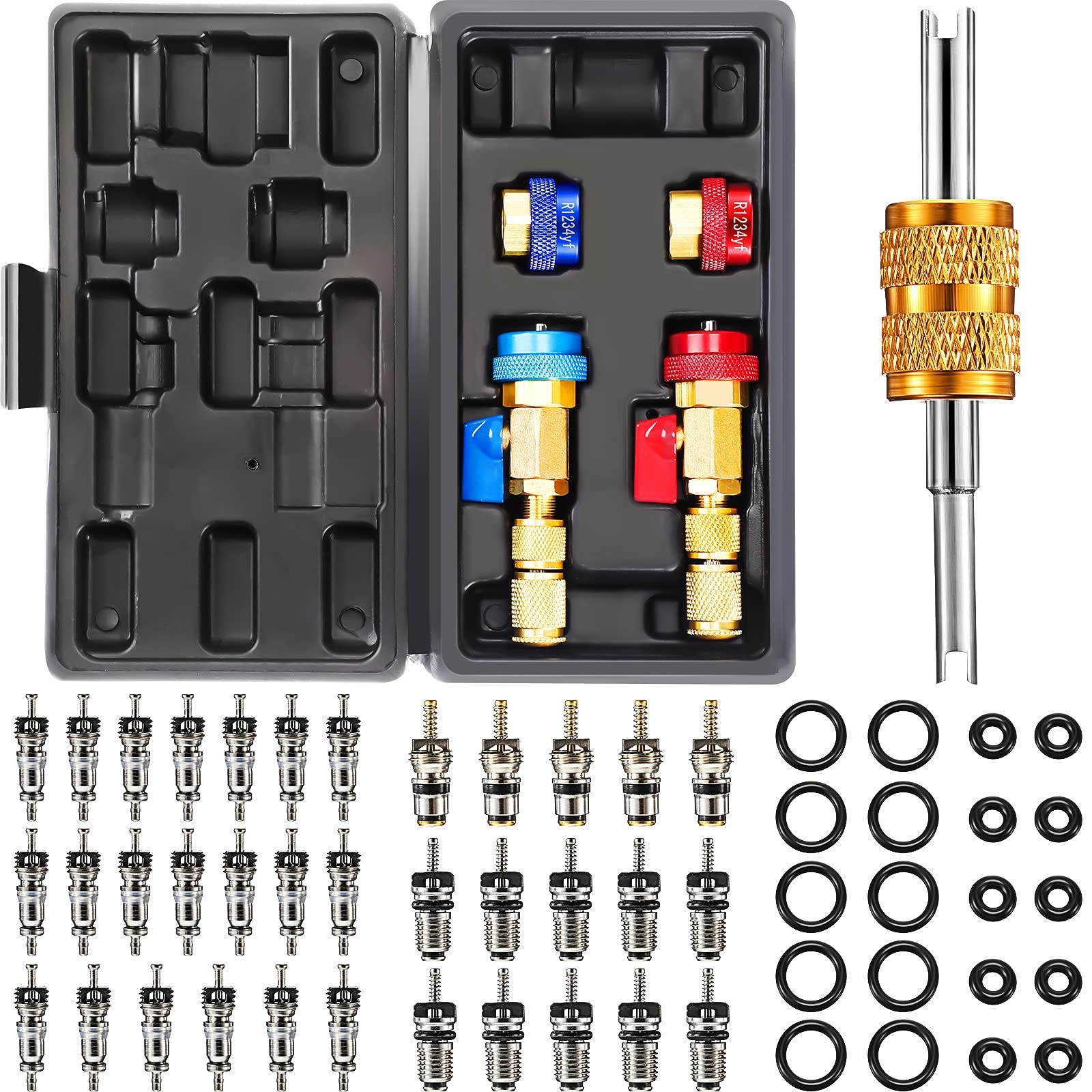 AC Schrader Valve Core Remover Installer Kit R12 R134A R1234YF