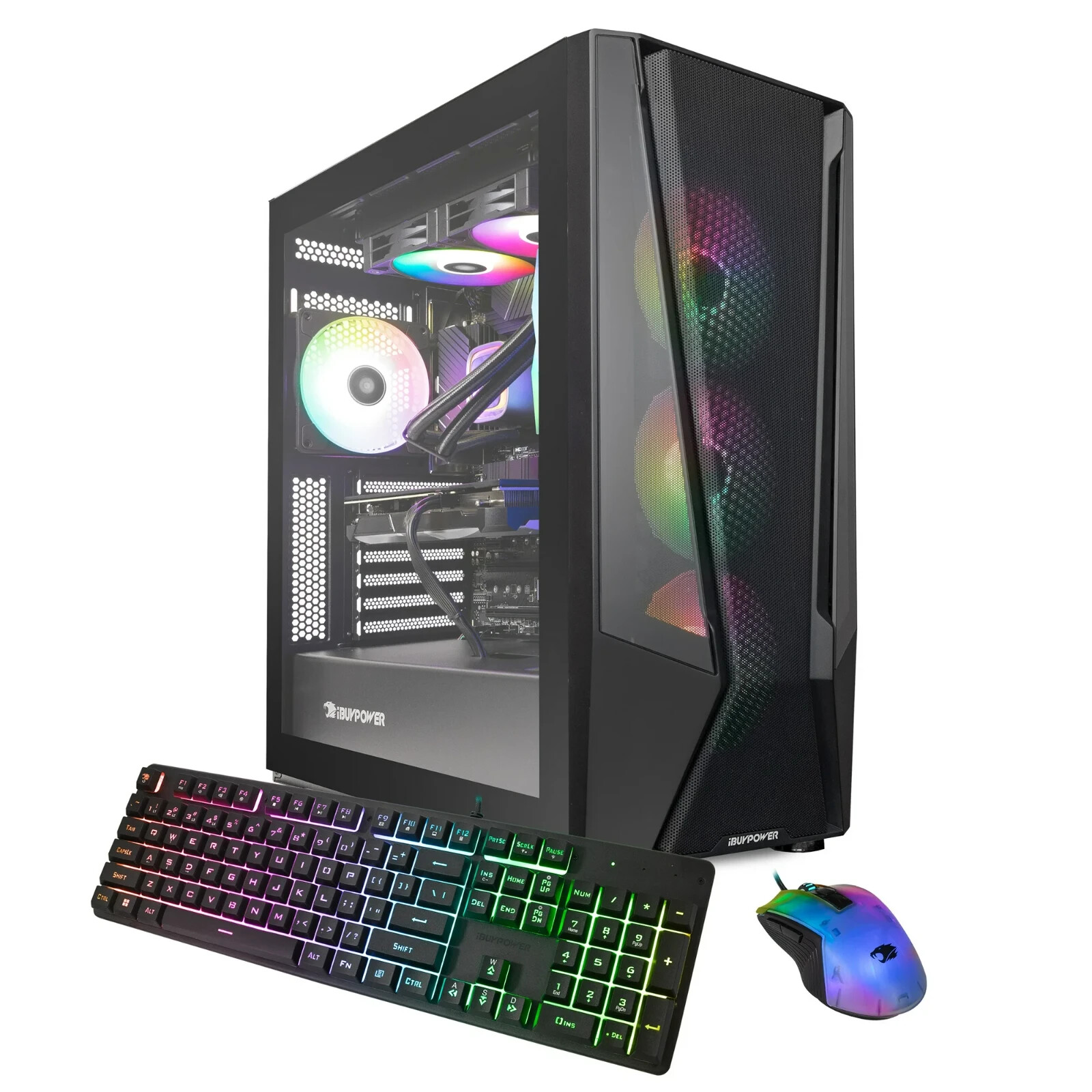 New iBUYPOWER Trace Mesh Gaming PC Desktop Ryzen 7 7700 16GB 1TB RTX 4060 Ti