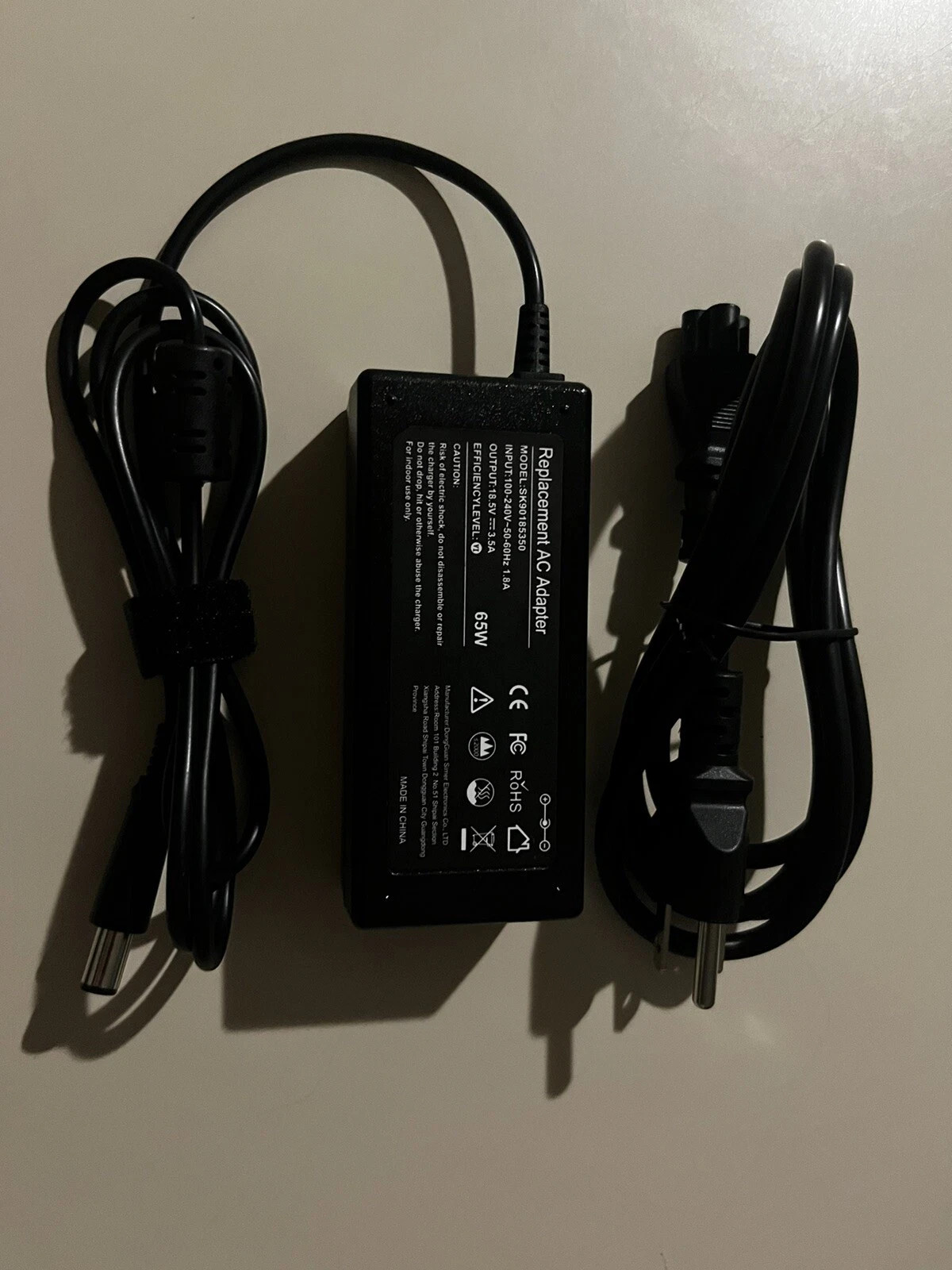 Replacement AC Adapter SK90185350 Charger for Hp Laptop 18.5V 3.5A Power Supply