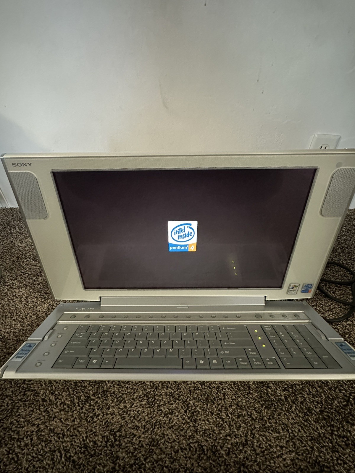Rare Sony Vaio PCV-W20 Desktop PC Compact All-in-one AIO 15.6" Pentium-4 WinXP