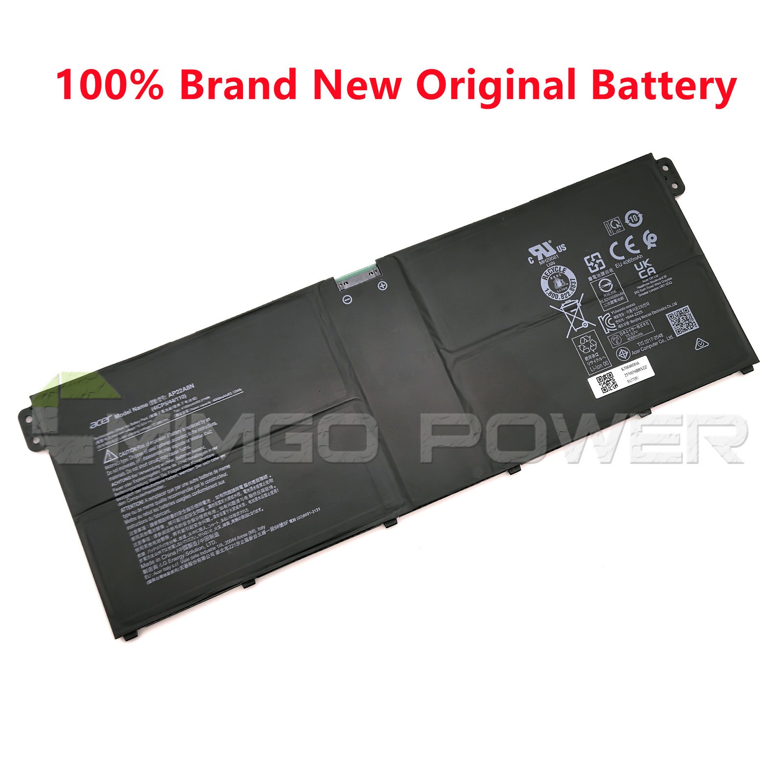 New Genuine AP22A8N AP22ABN OEM Battery for Acer Swift Go 14 SFG14-72 TMP614-53