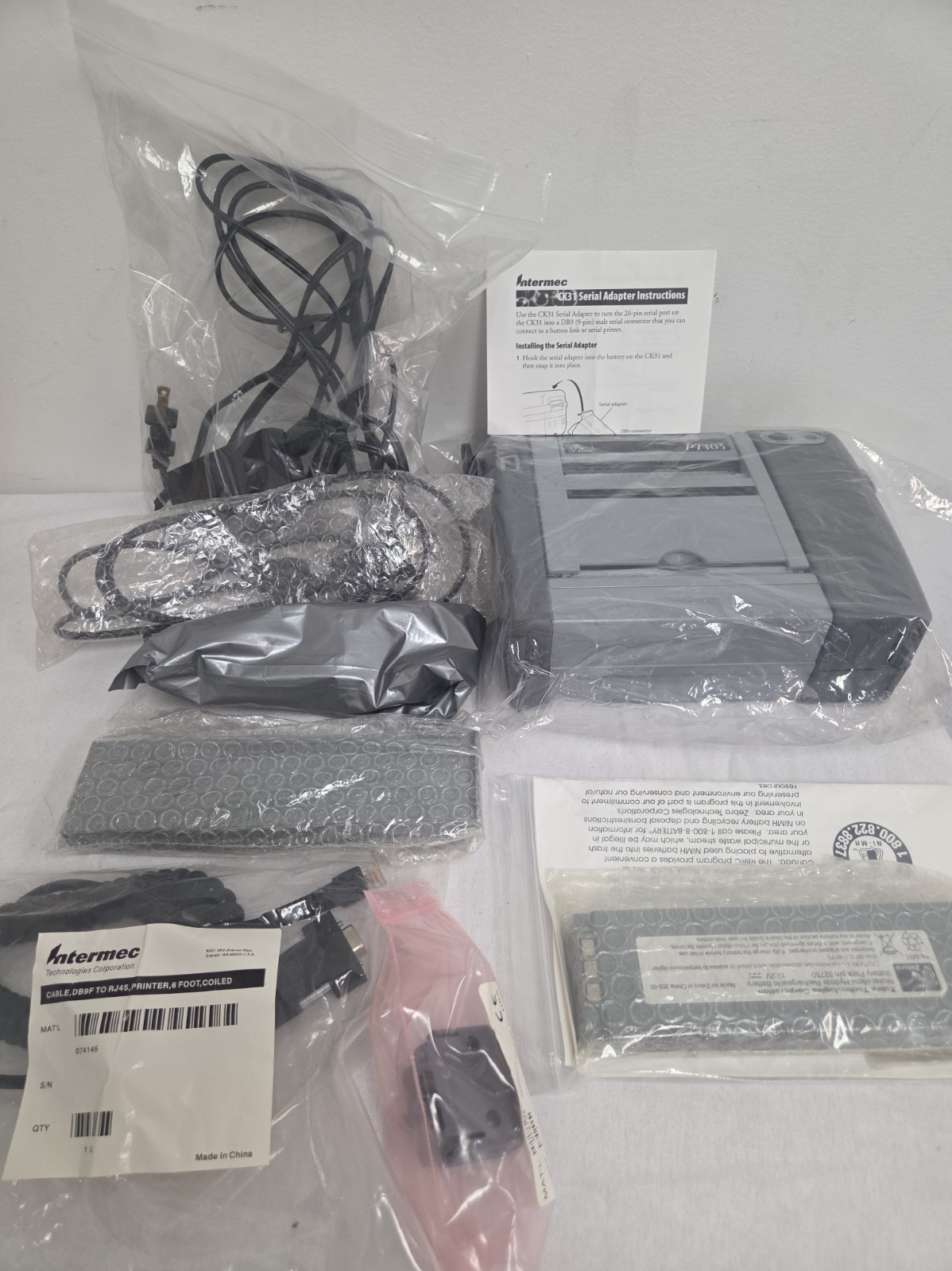 Intermec Zebra PT400 PT403 Portable 4.25" Label Printer PT473-050-55400 New