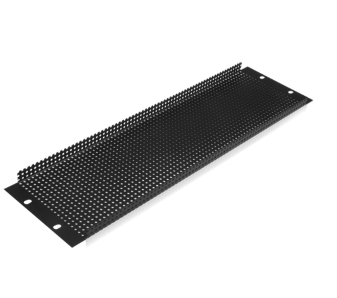 *2-pack* 2U Rack Vent Panel in Black Atlas Sound SVP19-3-962 Steel