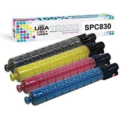 TONER for use in Ricoh SP C830DN, SP C831DN (CMYK, 4 cartridges)