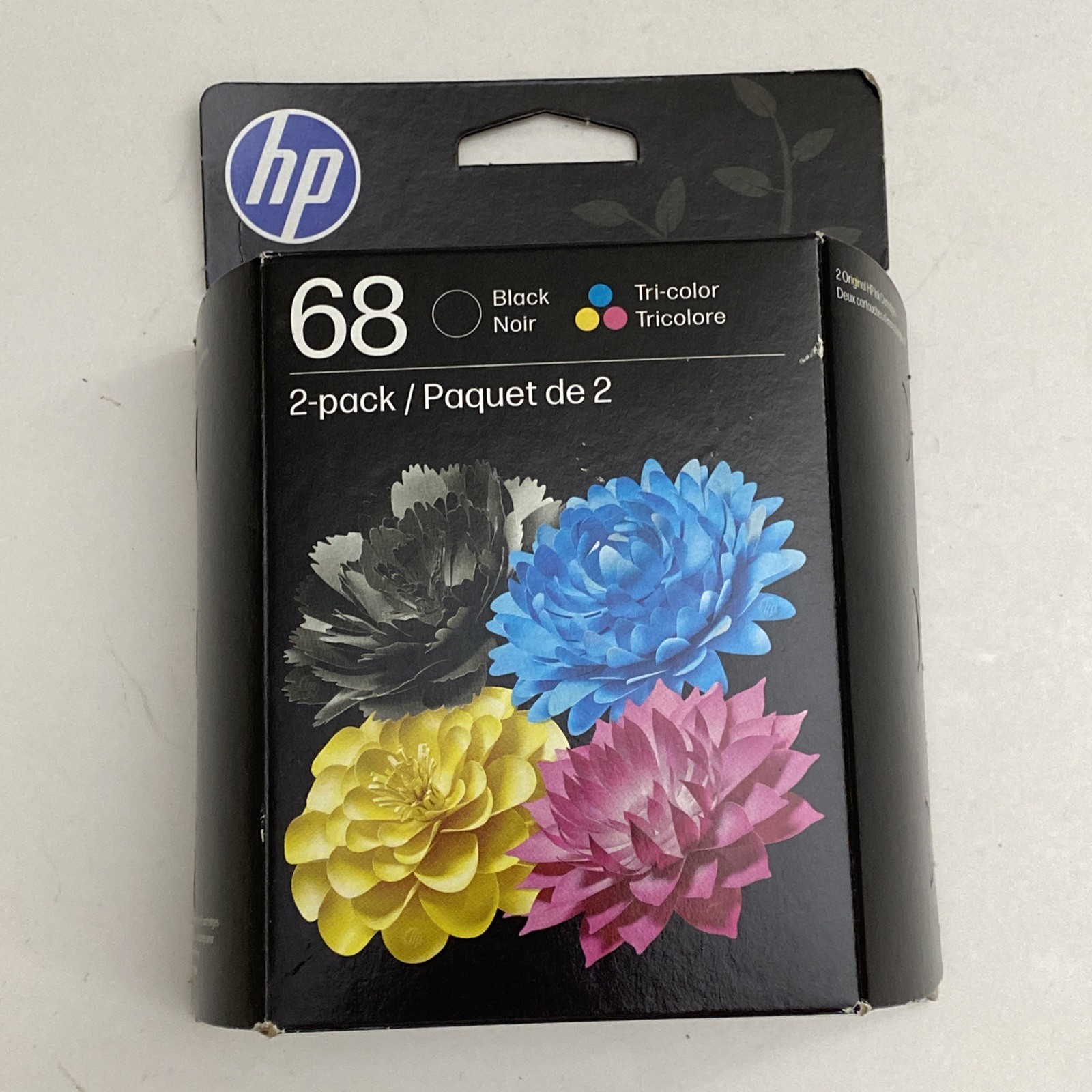 HP 68 Black & Tri-Color Ink Cartridge OEM High-Quality Printing Exp 02/27