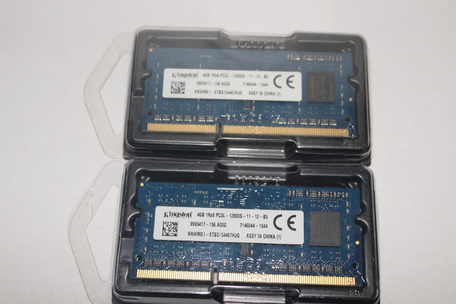 2-STICKS-Kingston 4GB 1Rx8 PC3L-12800S-11-12-B3 Laptop Memory P/N:9995417