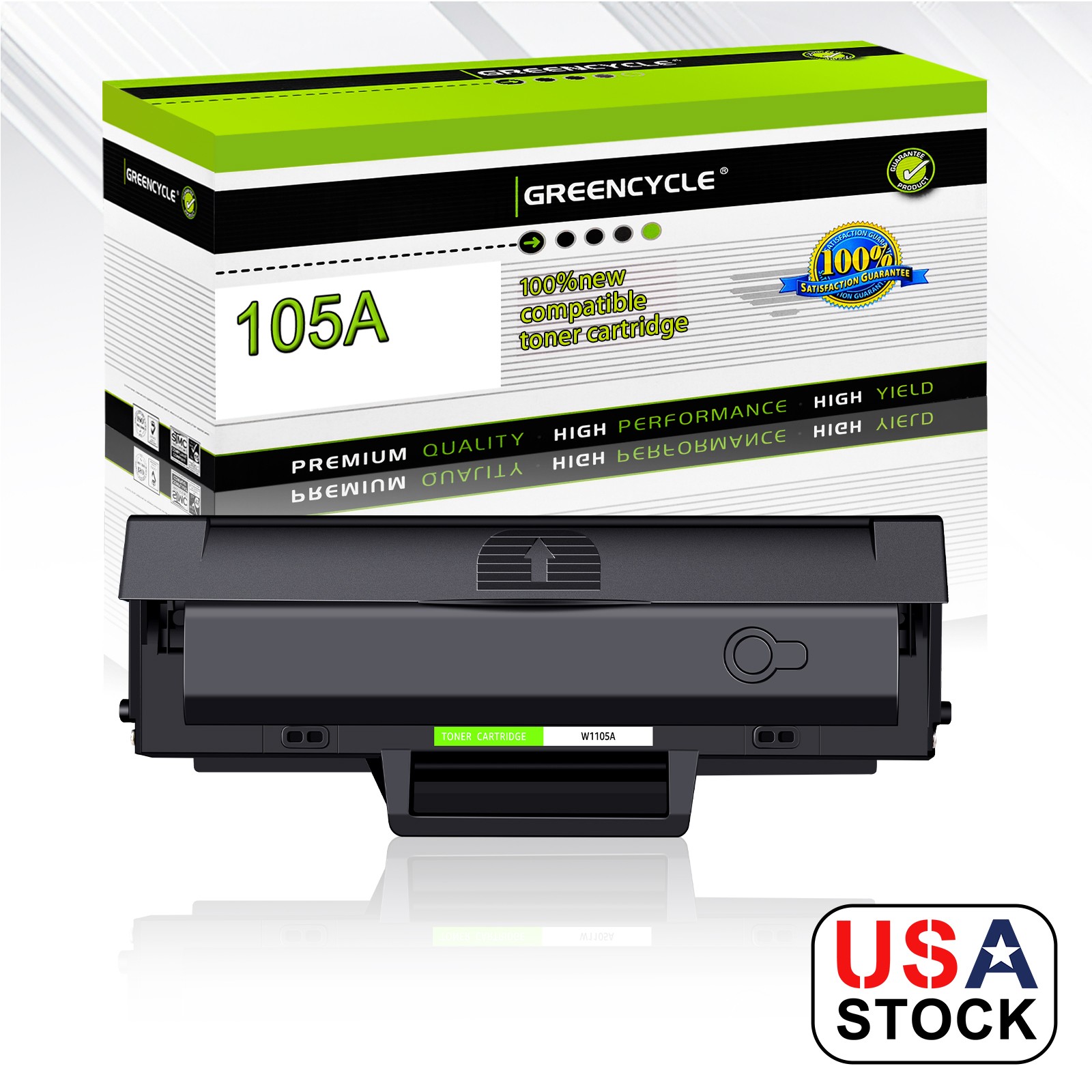 1PK Black W1105A Toner For HP 105A LaserJet 107a 107r 107w 135a 135w 137fnw MFP