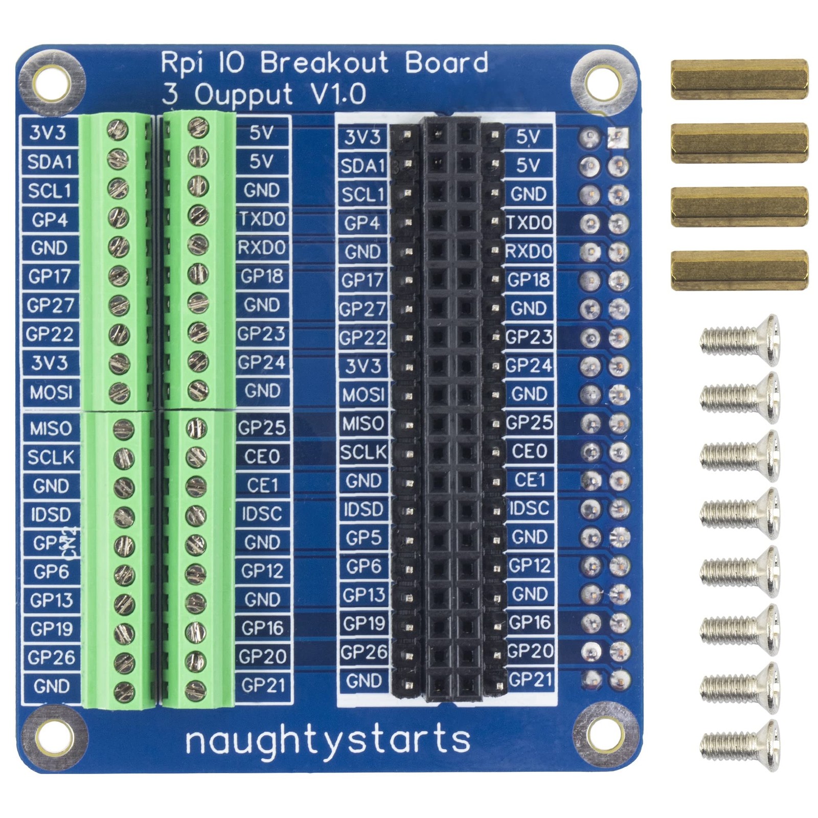 for RPi IO GPIO Super Breakout Board 3 Types Output 0.1" Terminal Blocks Expa...