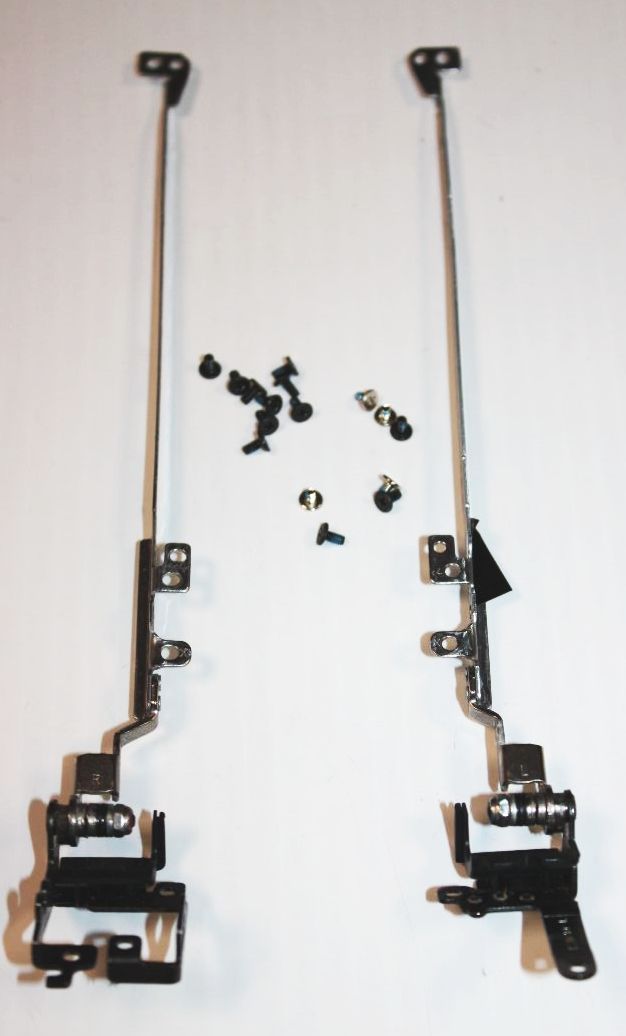 OEM 10.1" HINGES/RAILS SET & SCREWS--GATEWAY/ACER NETBOOK LT2016/U/LT2000/KAV60