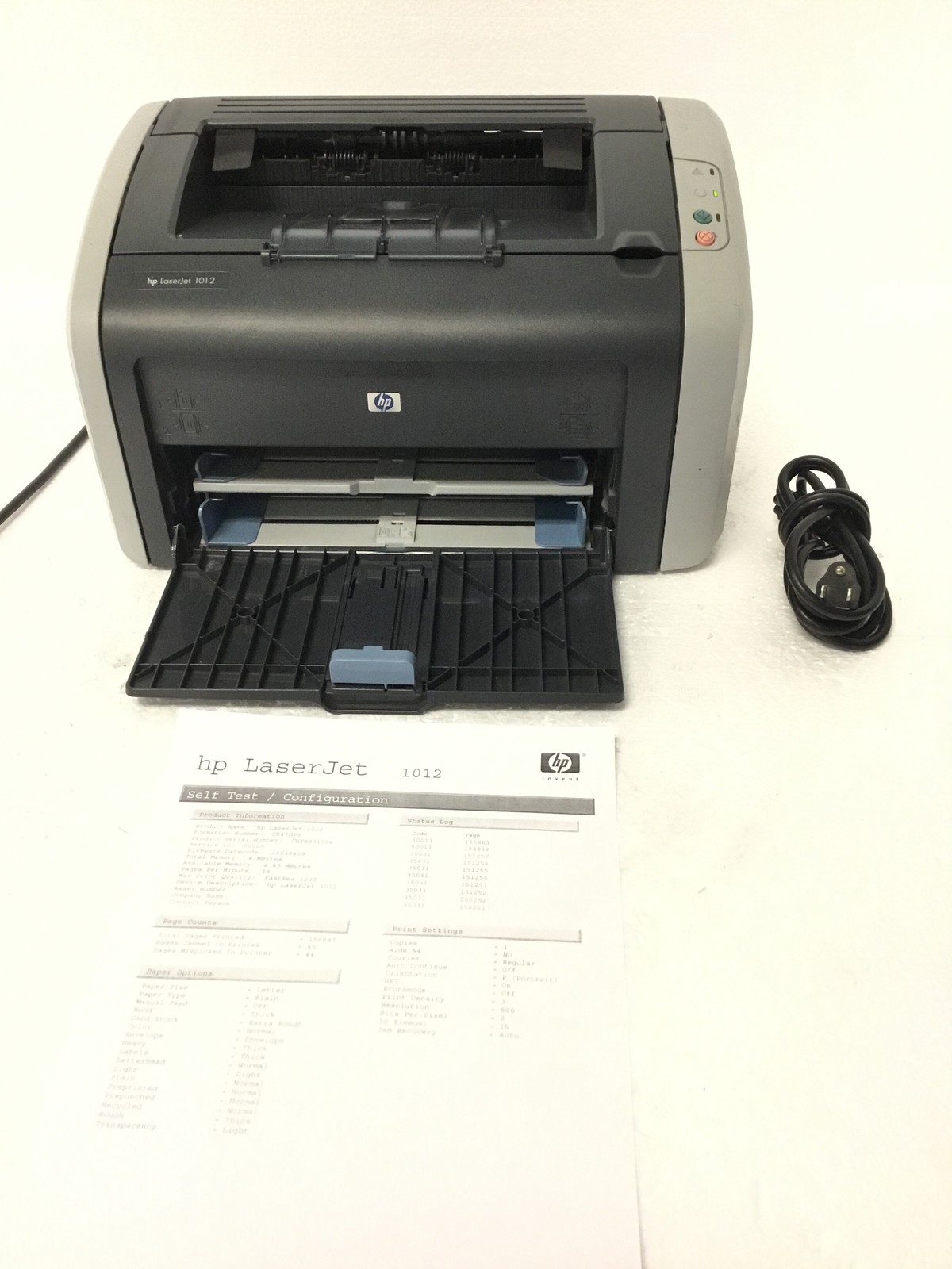 HP LaserJet 1012 Q2461A Laser Printer 156K Pages 8Mb No Toner 