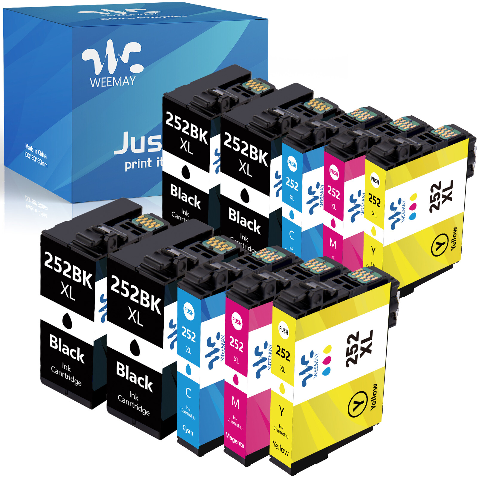 T252XL 252XL Ink Cartridge for Epson WorkForce WF-3620 WF-3640 WF-7110 printer