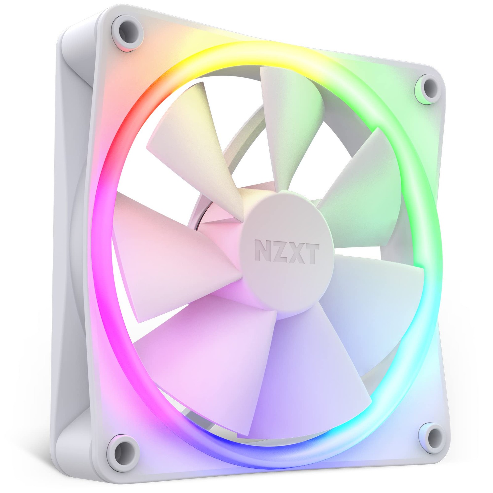 AER F120 White High Performance RGB Airflow Fan Single Cooling Computer Fan