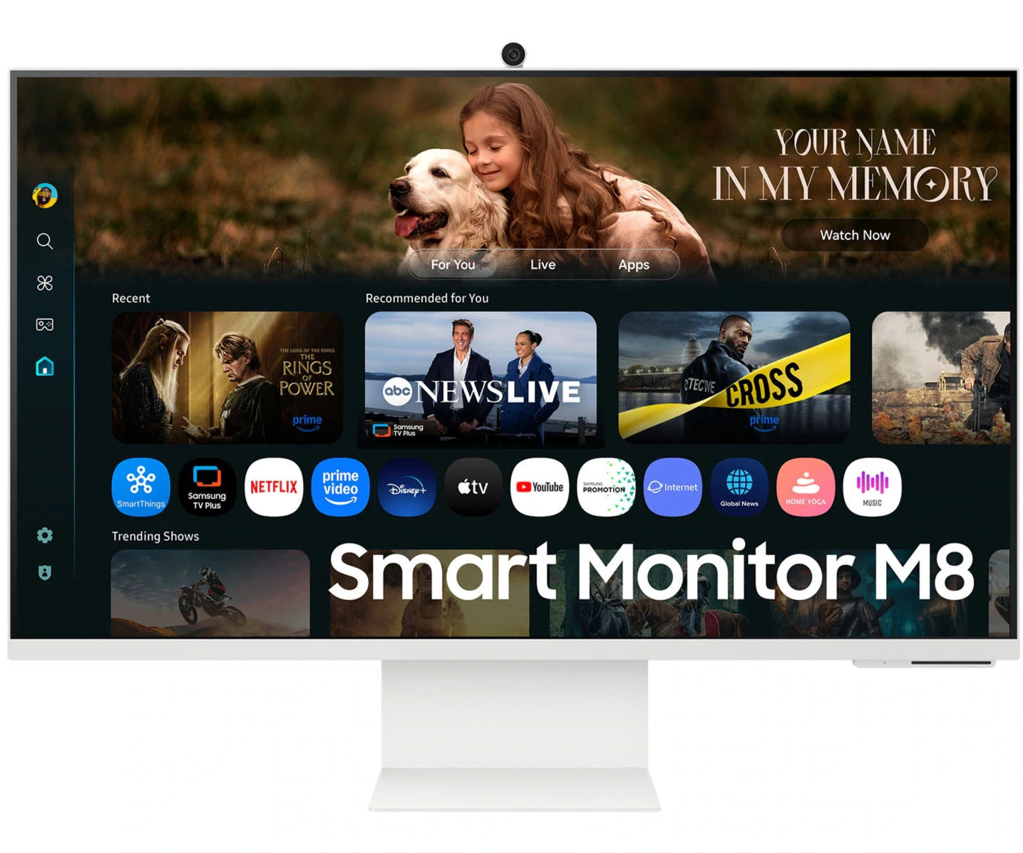 Samsung 32” Smart 4K Monitor M8 M80F (LS32FM803UNXZA) USB-C, Camera - New w/Box